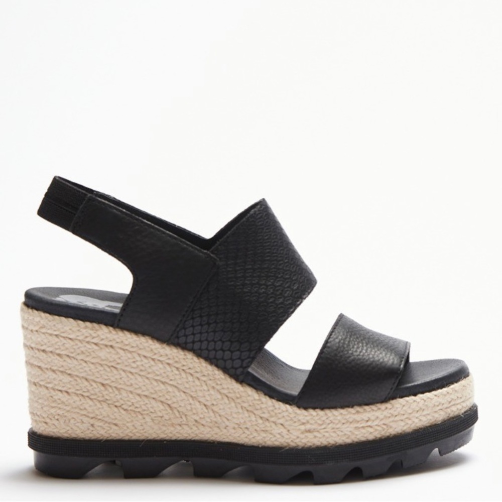 Sorel Women's Joanie ™M II Hi Slingback Wedge Sandal black - 7.5